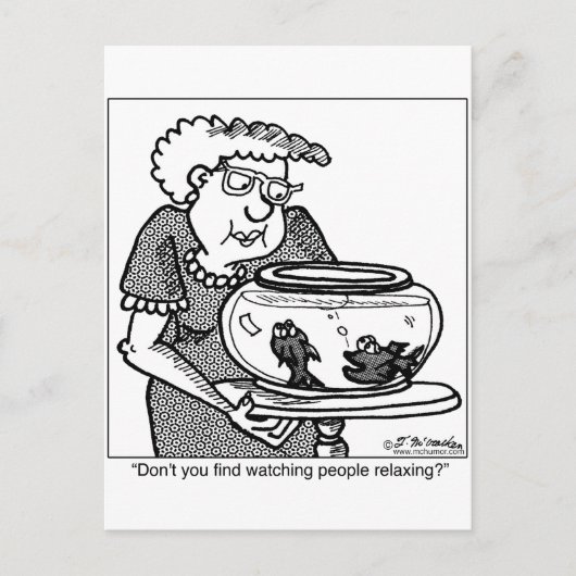 Vis relaxen door mensen te bekijken briefkaart (Voorkant)