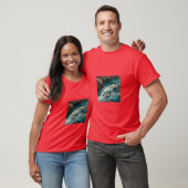 Vis rivier water Bloemen Schilderen T-shirt (Unisex)