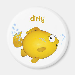 Vis Roetende Vaatwasser magneet