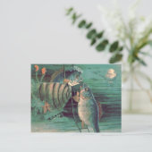 Vis Romeo & Juliet Kwal Zeester Briefkaart (Staand voorkant)