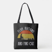 Vis Rond En Kom Erachter Tote Bag (Achterkant)