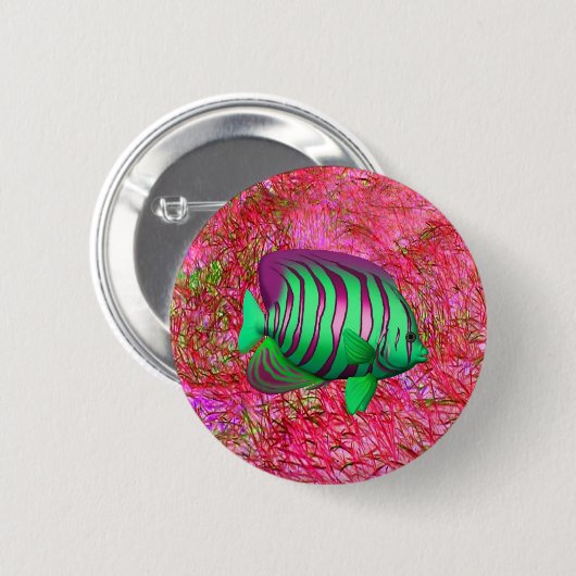 Vis Ronde Button 5,7 Cm (Voorkant /achterkant)