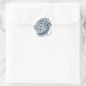Vis.. Ronde Sticker (Tas)