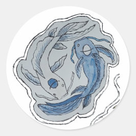 Vis.. Ronde Sticker