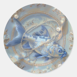 Vis - Ronde Stickers voor briefpapier