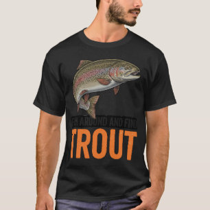 Vis rondzwemmen en vind Forel – Grappige Visgrap T-shirt