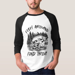 Vis Rondzwemmen en Vind Forel Grafisch T-shirt