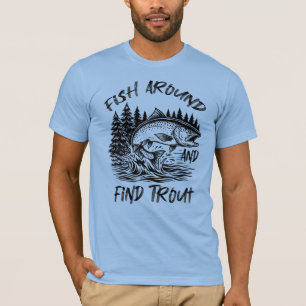 Vis Rondzwemmen en Vind Forel Grafisch T-shirt