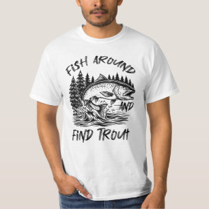 Vis Rondzwemmen en Vind Forel Grafisch T-shirt