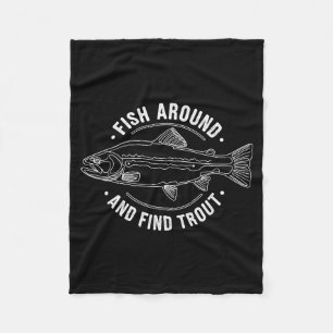Vis Rondzwemmen En Vind Forel Grappige Vissen Viss Fleece Deken