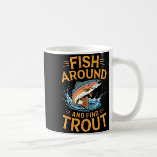 Vis Rondzwemmen En Vind Forel Grappige Vissen Viss Koffiemok
