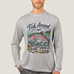 Vis rondzwemmen en vind Forel Leuke Quote Visser Tri-Blend Shirt