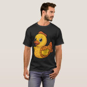 Vis Rubber Eend Cute Hybride Design T-shirt (Voorkant volledig)