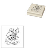 vis rubberstempel (Gestempeld)