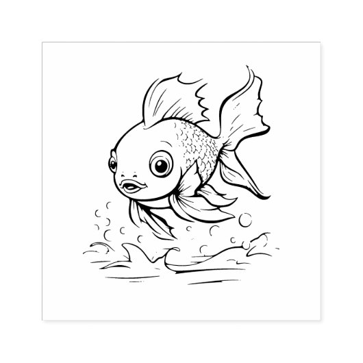 vis rubberstempel (Afrduk)