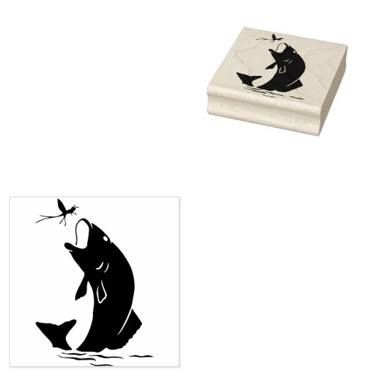 Vis Rubberstempel (Gestempeld)