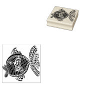 vis rubberstempel (Gestempeld)