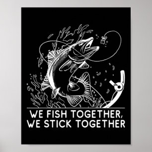 Vis samen vaders dag familie ouders familieleden poster