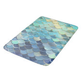 Vis schaal Patroon Blauwe lucht achtergrond Gouden Badmat (Gekanteld)