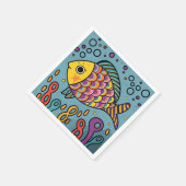 vis schattig servet (Hoek)