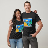 Vis School Oversteekplaats Grappig Zee Dier Visvan T-shirt (Unisex)