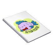 Vis-sers-slimme Grappige Verfijnde Vis Punt  Notitieboek (Rechterzijde)