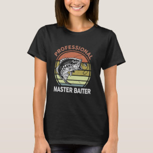 Vis-Shirt Professionele Meester-Aas Visser Grappig T-shirt