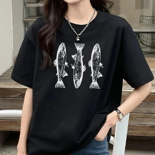 Vis shirt, shirt voor vissersliefhebbers, T-shirt 