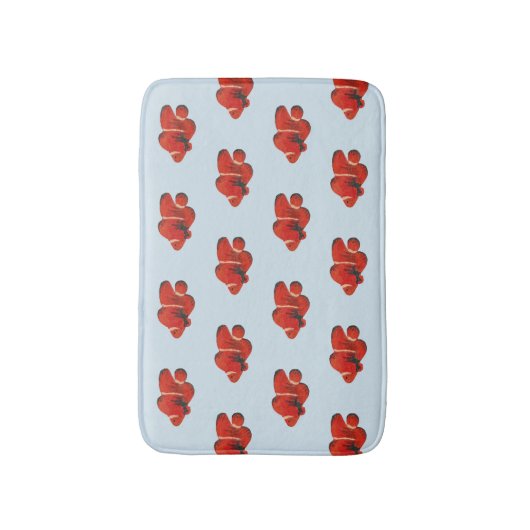 Vis Sinaasappel Clownfish Patroon Badmat (Voorkant Verticaal)