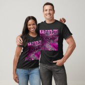 Vis skateboarden op illusies Roze T-shirt (Unisex)