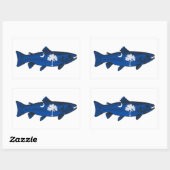 Vis South Carolina Forel Rechthoekige Sticker (Vel)