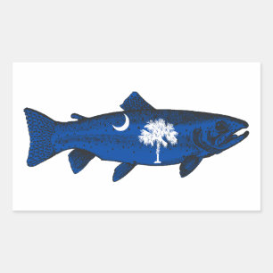 Vis South Carolina Forel Rechthoekige Sticker