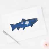 Vis South Carolina Forel Rechthoekige Sticker (Envelop)