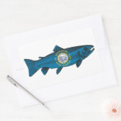 Vis South Dakota Forel Rechthoekige Sticker (Envelop)