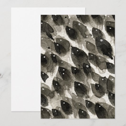 Vis Storm Feestdagenkaart (Voorkant / Achterkant)