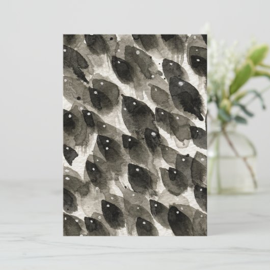 Vis Storm Feestdagenkaart (Staand voorkant)