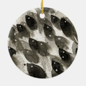 Vis Storm Keramisch Ornament (Achterkant)