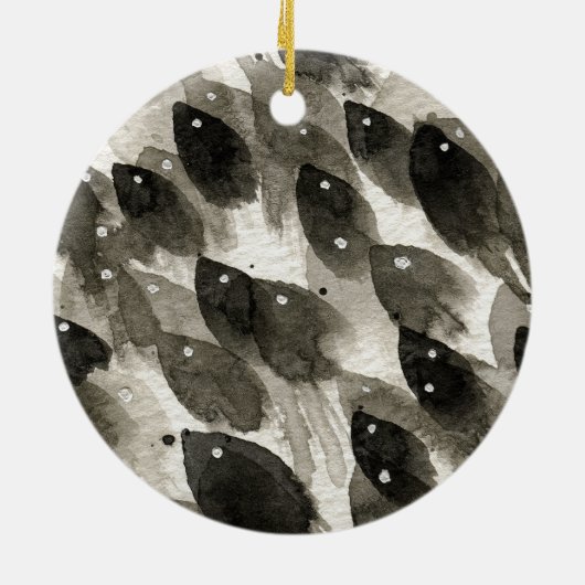 Vis Storm Keramisch Ornament (Achterkant)