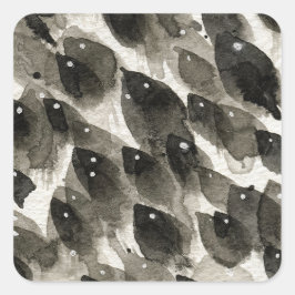 Vis Storm Vierkante Sticker