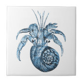 Vis strand oceanische kustwateren - zee blauwe gif tegeltje (Voorkant)