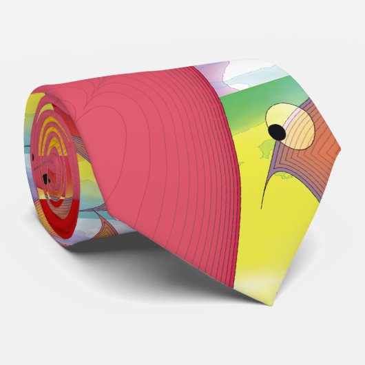 Vis Stropdas voor mannen, ongebruikelijke visgraph (Opgerold)