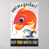 Vis Sucker Poster (Voorkant)