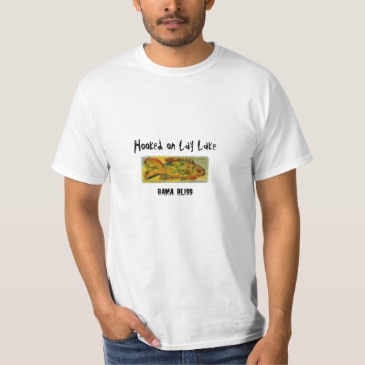 Vis T-Shirt "Lay Lake" Alabama (Voorkant)