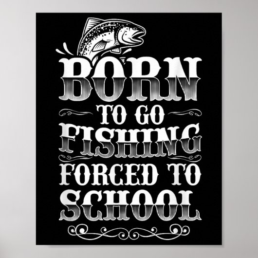 Vis T-shirts Jongens Grappige Vis Grafisch Kindere Poster (Voorkant)