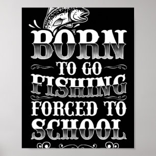 Vis T-shirts Jongens Grappige Visgrafiek Kinderen Poster