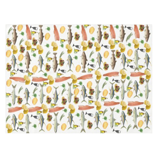 Vis tafellaken (Voorkant (Horizontaal))