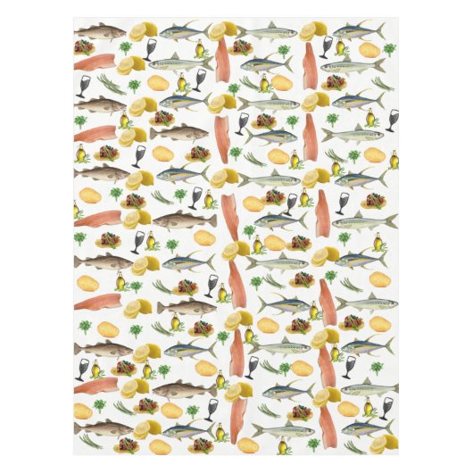 Vis tafellaken (Voorkant)