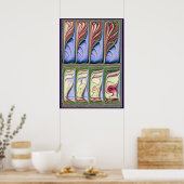 Vis Tank Fractal Poster (Keuken)