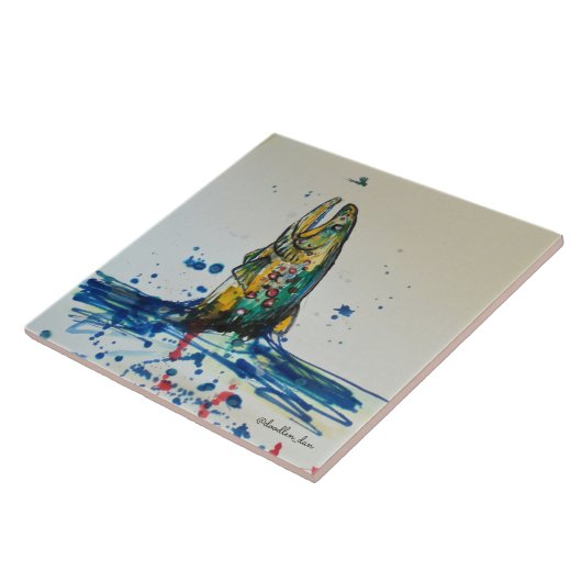 vis tegeltje (Zijkant)