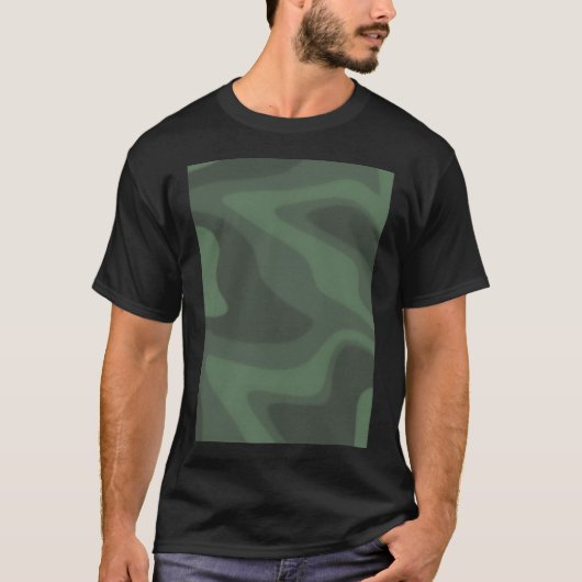 Vis Teken In Blauw T-shirt (Voorkant)